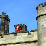 Santa checks out our chimney ahead of the 24th!