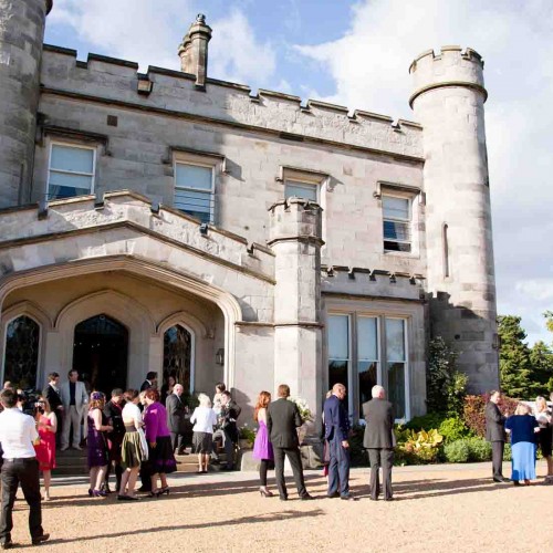 Outdoor drinks reception