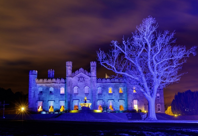 Dundas Castle - blue illumination